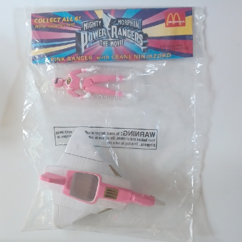 Power Ranger Pink 1994 McDonald's Playset
